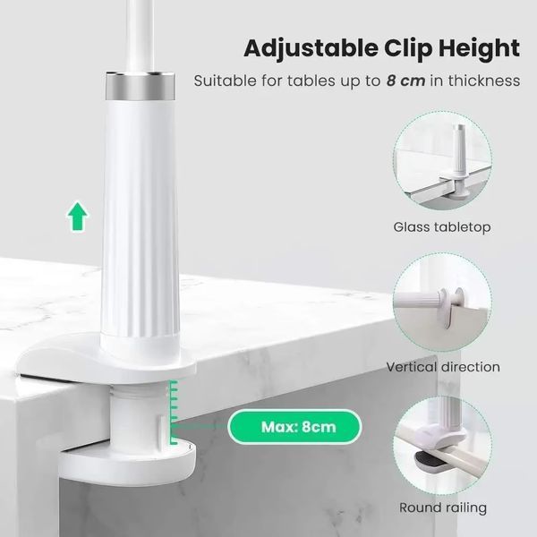 Тримач Для телефона UGREEN LP113 Multifunction Phone Clip Stand (30488) White 398462 фото