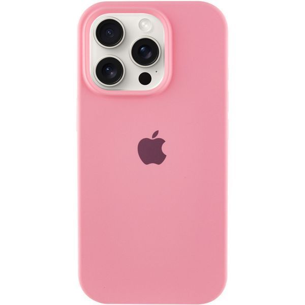 Чохол Silicone Case Full Protective (AA) для Apple iPhone 15 Pro Max (6.7") Рожевий / Light pink 276417 фото
