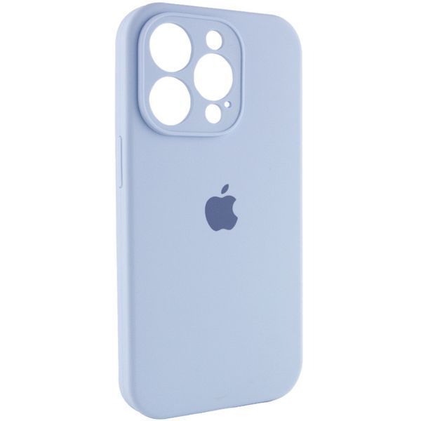 Чохол Silicone Case Full Camera Protective (AA) для Apple iPhone 14 Pro (6.1") Блакитний / Lilac Blue 257133 фото