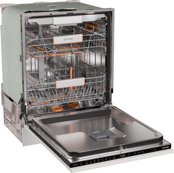 Посудомийна машина Gorenje вбудовувана, 16компл., A+++, 60см, інвертор,Wi-Fi, AquaStop, сенсорн.упр, 3и кошики, білий (GV673A65) 375629 фото