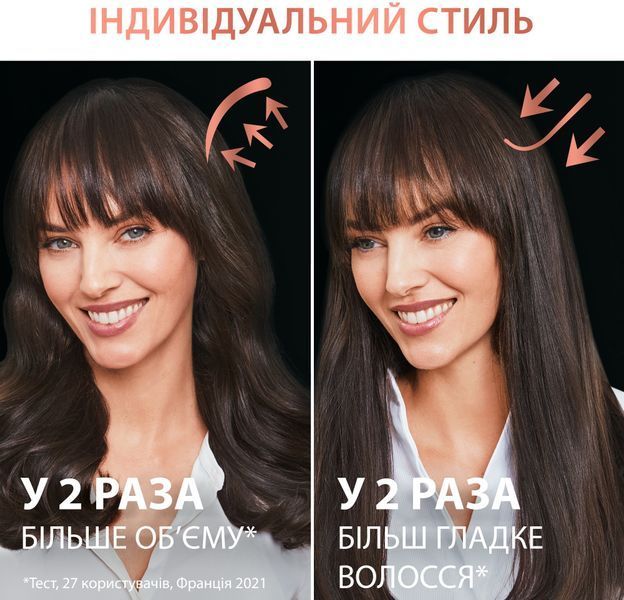 Фен-щітка Rowenta Ultimate Experience, 750Вт, 1 режими, іоніз-я, оберт.насадок, кераміка, чорний (CF9620F0) 369015 фото
