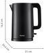 Електрочайник Tefal Thermo Protect, 1.5л, пластик, нержавіюча сталь, чорний (KO1408E0) 367972 фото 2