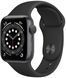 Смарт-годинник Apple Watch Series 6 40mm GPS Space Gray Aluminium Case With Black Sport Band - Regular (MG133) 165763 фото 1