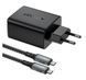 Зарядний Пристрій Acefast A17 65W GaN multi-function HUB + кабель Type-C to Type-C (Black) 283061 фото 2