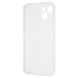 Чохол WXD силікон 0.8 mm HQ iPhone 15 transparent 335370 фото 2