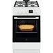 Плита Electrolux комбінована, 57л, 50x60см, дисплей, конвекція, чавун, білий (LKK520211W) 375951 фото 1