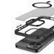 TPU+PC чохол Metal Buttons with MagSafe Colorful для Apple iPhone 15 Pro Max (6.7") Чорний 275258 фото 4