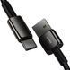 Кабель Baseus Tungsten Gold Fast Charging Data USB кабель USB To IP 2.4A 2 М (CALWJ-A01) Black 252221 фото 5