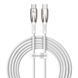 Кабель Baseus Glimmer Series Fast Charging Type-C To Type-C 100W (2m) CADH000802 White 272542 фото 1