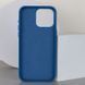 Шкіряний чохол Bonbon Leather Metal Style with MagSafe для Apple iPhone 13 Pro (6.1") Синій / Indigo 276597 фото 2