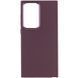 TPU чохол Bonbon Metal Style для Samsung Galaxy S24 Ultra Бордовий / Plum 284981 фото 2
