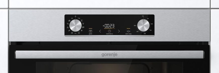 Духова шафа Gorenje електрична, 77л, A+, дисплей, IconLed, нерж (BO6737E02X) 368523 фото