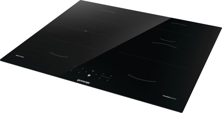 Варильна поверхня Gorenje індукційна, 60см, PowerBoost, TouchControl, поєднання конфорок, чорний (GI621FMC) 369189 фото