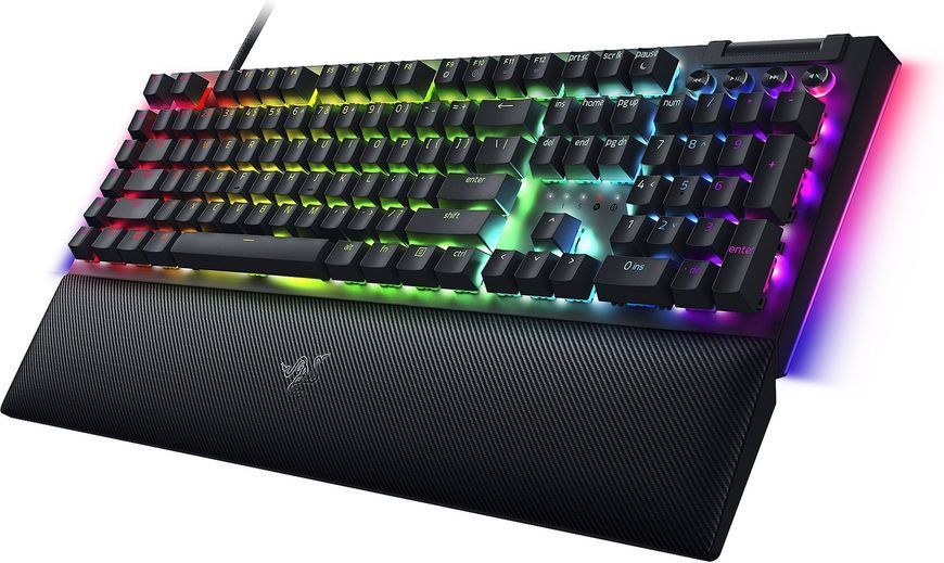 Клавіатура механічна Razer BlackWidow V4, 114key, Yellow Switch, USB-A, EN/RU, RGB, чорний (RZ03-04692500-R3R1) 373988 фото
