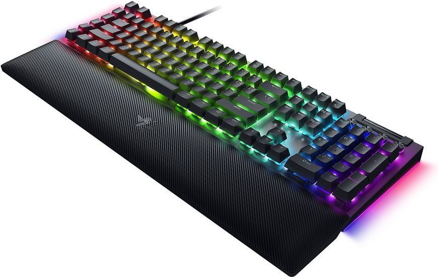 Клавіатура механічна Razer BlackWidow V4, 114key, Yellow Switch, USB-A, EN/RU, RGB, чорний (RZ03-04692500-R3R1) 373988 фото
