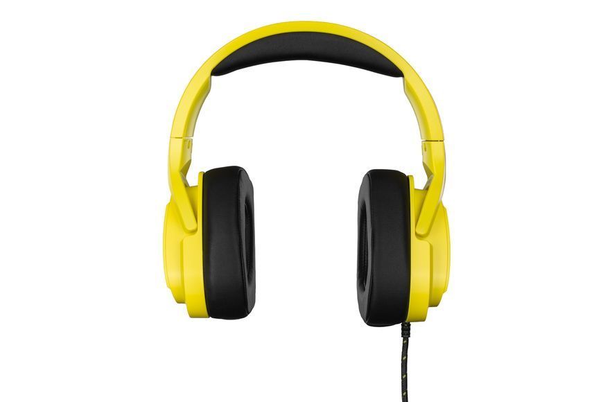 Гарнітура ігрова 2E GAMING HG340, mini-jack/dual 3.5mm, RGB, 2м, жовтий (2E-HG340YW) 364016 фото