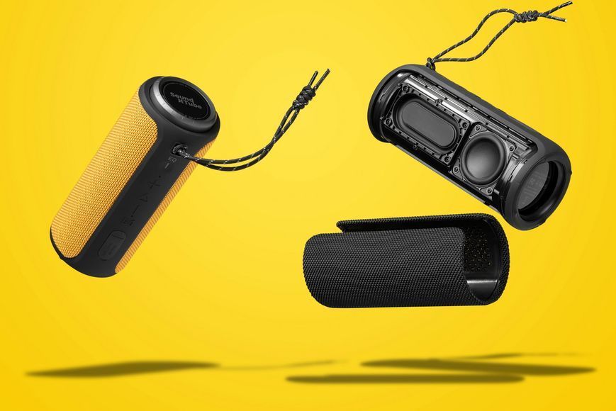 Акустична система 2E SoundXTube TWS, MP3, Wireless, Waterproof Yellow (2E-BSSXTWYW) 362054 фото