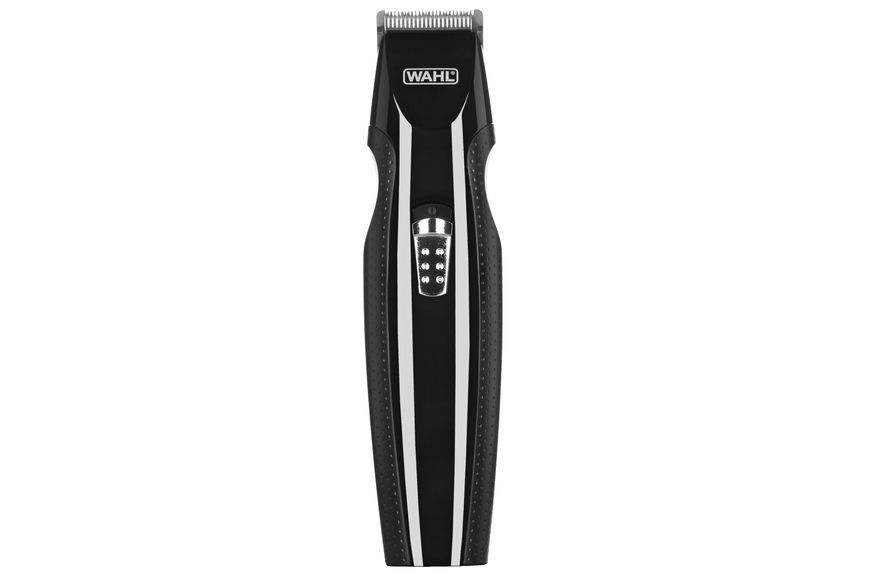 Тример WAHL Mustache&Beard, для бороди і вусів, ААx2, в комплекті, роторний мотор, насадок-4, гребінець, підставка, сталь, чорний (05606-508) 361865 фото