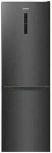 Холодильник Gorenje NRK619EABXL4 з нижн. мороз. камерою, 185х60х60см, 2 дв., Х- 204л, М- 96л, A+, NoFrost Plus, Fresh zone, чорний 373956 фото
