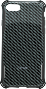 Чохол-накладка iPhone 7 iSecret TPU+PC Carbon Black 69191 фото