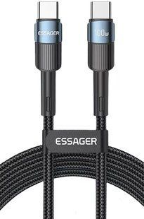 Кабель Essager Star 100W USB Charging Cable Type C to Type C 1m (EXCTT1-XC03) Blue 314531 фото