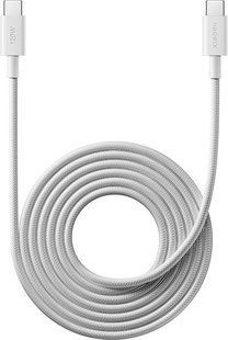 Кабель Xiaomi Braided Type-C-Type-C 6A 2m (BHR087AGL)білий 400737 фото