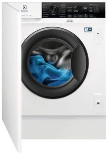 Пральна машина Electrolux вбудована фронтальна, 8кг, 1400, A+++, 55см, дисплей, пара, інвертор, білий (EW7N7F348SUI) 374738 фото