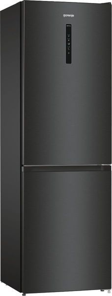 Холодильник Gorenje NRK619EABXL4 з нижн. мороз. камерою, 185х60х60см, 2 дв., Х- 204л, М- 96л, A+, NoFrost Plus, Fresh zone, чорний 373956 фото