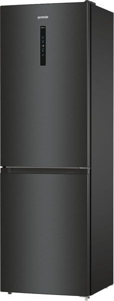 Холодильник Gorenje NRK619EABXL4 з нижн. мороз. камерою, 185х60х60см, 2 дв., Х- 204л, М- 96л, A+, NoFrost Plus, Fresh zone, чорний 373956 фото