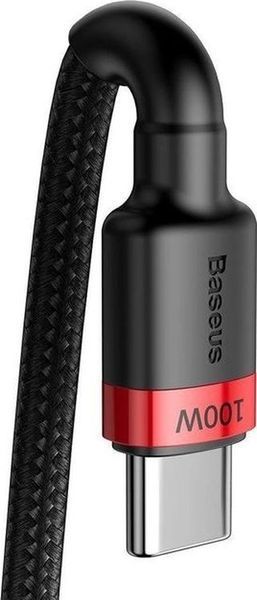 Кабель Baseus Cafule PD2.0 100W Flash Charging USB For Type-C Cable (20V 5A)2m Red+Black (CATKLF-AL91) 266777 фото