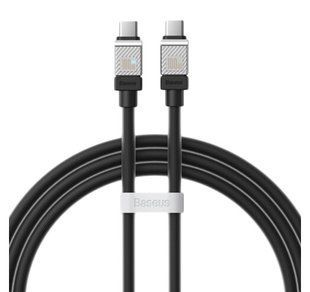 Кабель Baseus CoolPlay Series Type-C To Type-C 100W (1m) CAKW000201 Black 275978 фото