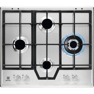 Варильна поверхня Electrolux газова, 60см, чавун, нерж (KGS64562SX) 367790 фото