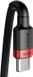 Кабель Baseus Cafule PD2.0 100W Flash Charging USB For Type-C Cable (20V 5A)2m Red+Black (CATKLF-AL91) 266777 фото 7