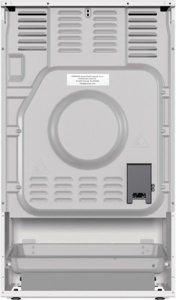 Плита Gorenje електрична індукційна, 70л, 50x60см, дисплей, програматор IconLed, поєднання конфорок, білий (GEIT5C60WPG) 375605 фото