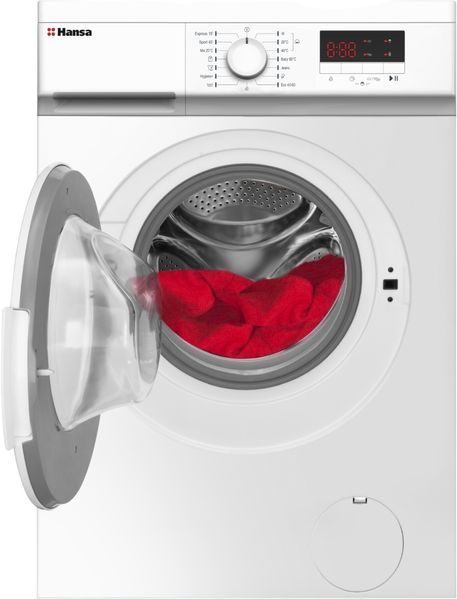 Пральна машина Hansa фронтальна, 8кг, 1400, A++, 57см, дисплей, білий 391077 фото