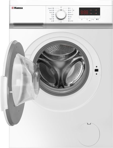Пральна машина Hansa фронтальна, 8кг, 1400, A++, 57см, дисплей, білий 391077 фото