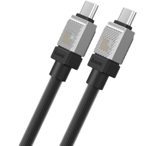 Кабель Baseus CoolPlay Series Type-C To Type-C 100W (1m) CAKW000201 Black 275978 фото