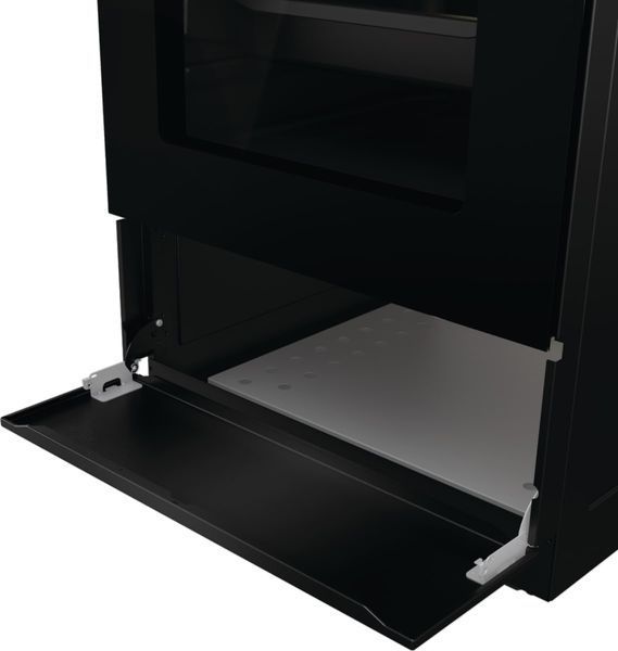 Плита Gorenje комбінована, 62л, 50x60см, дисплей, IconLed, емальовані, чорний (GK5C60BJ) 375293 фото