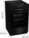 Плита Gorenje комбінована, 62л, 50x60см, дисплей, IconLed, емальовані, чорний (GK5C60BJ) 375293 фото 11
