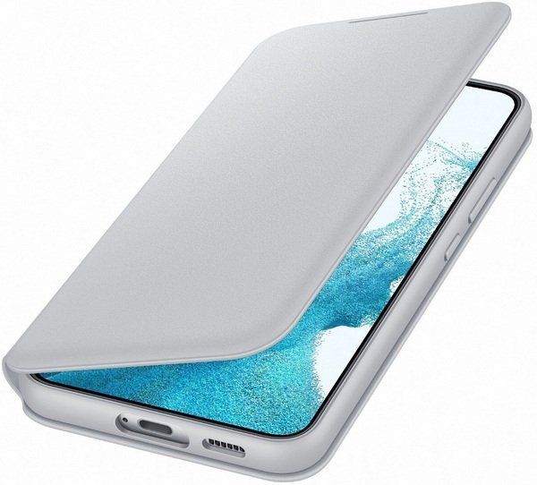 Чохол-книжка Samsung S22 Plus Smart LED View Cover EF-NS906PJEGRU Light Gray 245345 фото