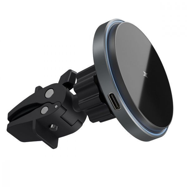 Автомобільний тримач З бездротовою зарядкою Proove Magic Circle Pro 15W (WHMP15010001) Black 286768 фото