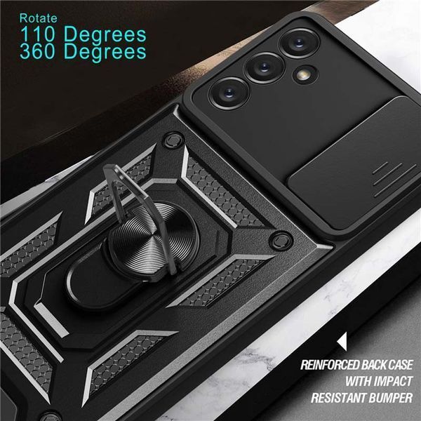 Ударостійкий чохол Camshield Serge Ring для Samsung Galaxy M52 Чорний 244671 фото