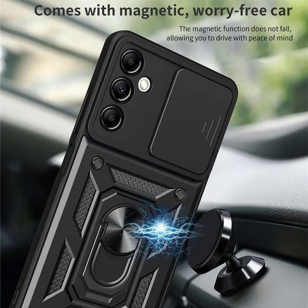Ударостійкий чохол Camshield Serge Ring для Samsung Galaxy M52 Чорний 244671 фото