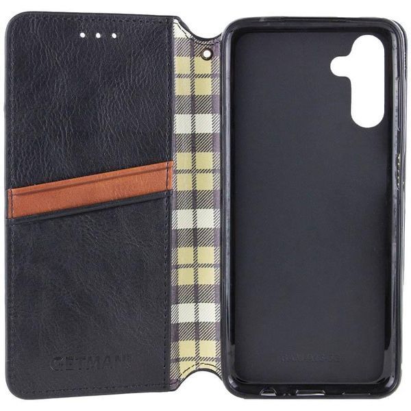 Шкіряний чохол-книжка GETMAN Cubic (PU) для Samsung Galaxy A17 5G Чорний 391244 фото