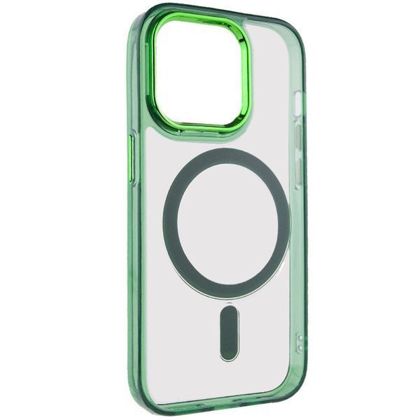 Чохол TPU Iris with MagSafe для Apple iPhone 14 Pro (6.1") Зелений 272157 фото