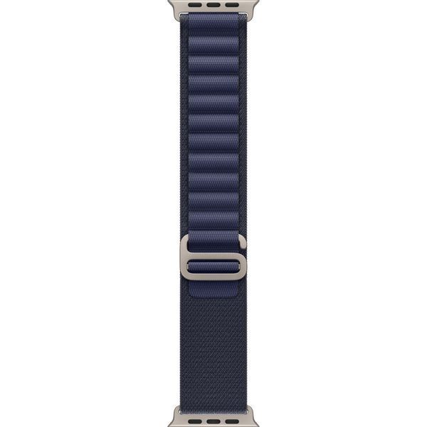 Ремінець Apple Watch Alpine Loop Band Small Для Watch 49mm - Natural Titanium Finish - Navy (MXMX3) 330119 фото