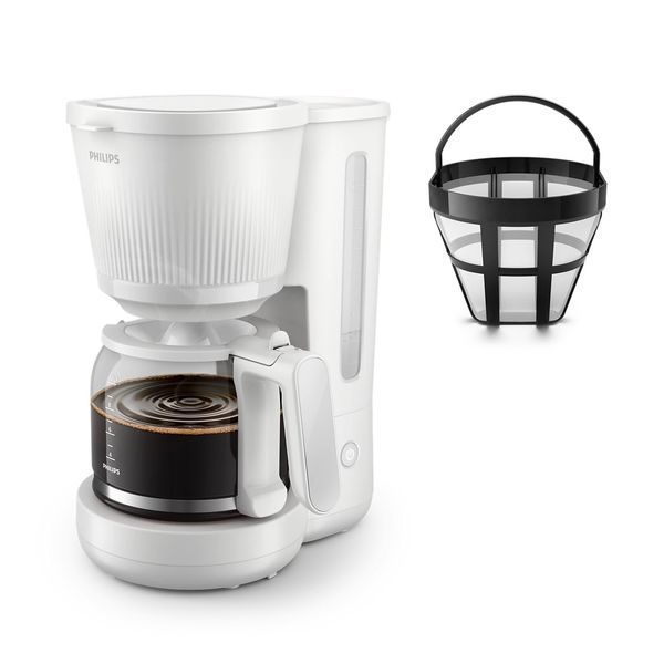 Кавоварка Philips крапельна 3000 Series, 1.38л, мелена, підтримка температури, білий (HD7411/00) 367646 фото