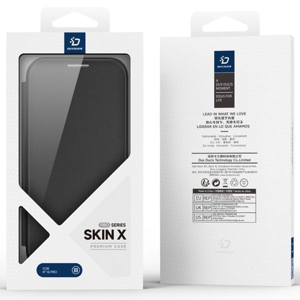 Чохол-книжка Dux Ducis Skin X Pro with MagSafe для Apple iPhone 16 Pro (6.3") Black 322711 фото