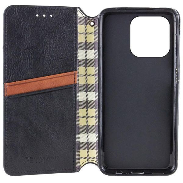 Шкіряний чохол-книжка GETMAN Cubic (PU) для Apple iPhone 13 Pro (6.1") Чорний 398575 фото