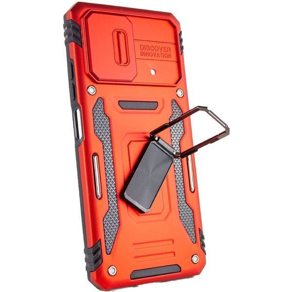Ударостійкий чохол Camshield Army Ring для Xiaomi Poco X5 Pro 5G / Note 12 Pro 5G Червоний / Red 271456 фото